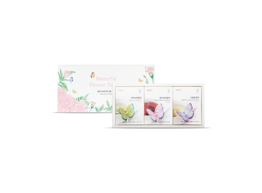 3 Butterfly Tea Bag Set (Pink)