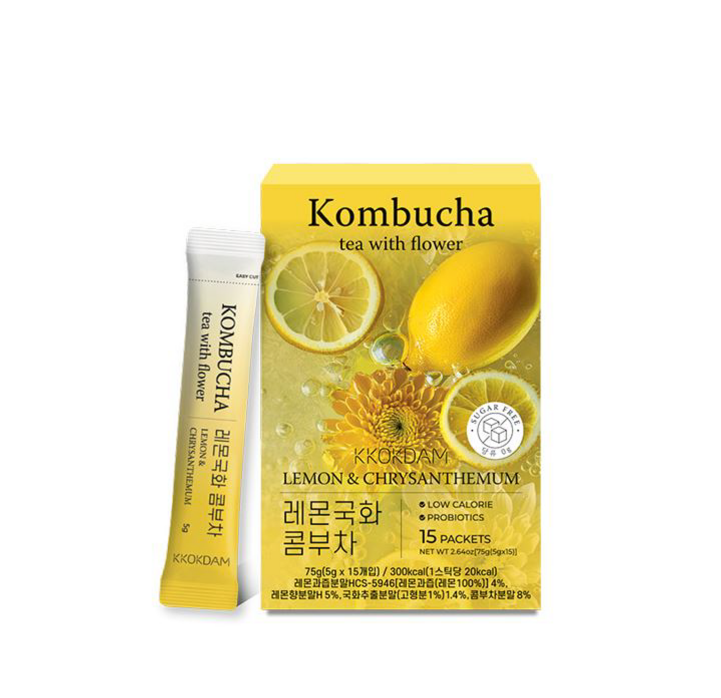 Flower Kombucha 15 Packets (Lemon & Chrysanthemum)